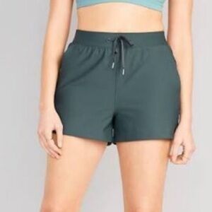 Old Navy Active Powersoft ‘High Rise Go Dry’ Shorts Green size Small